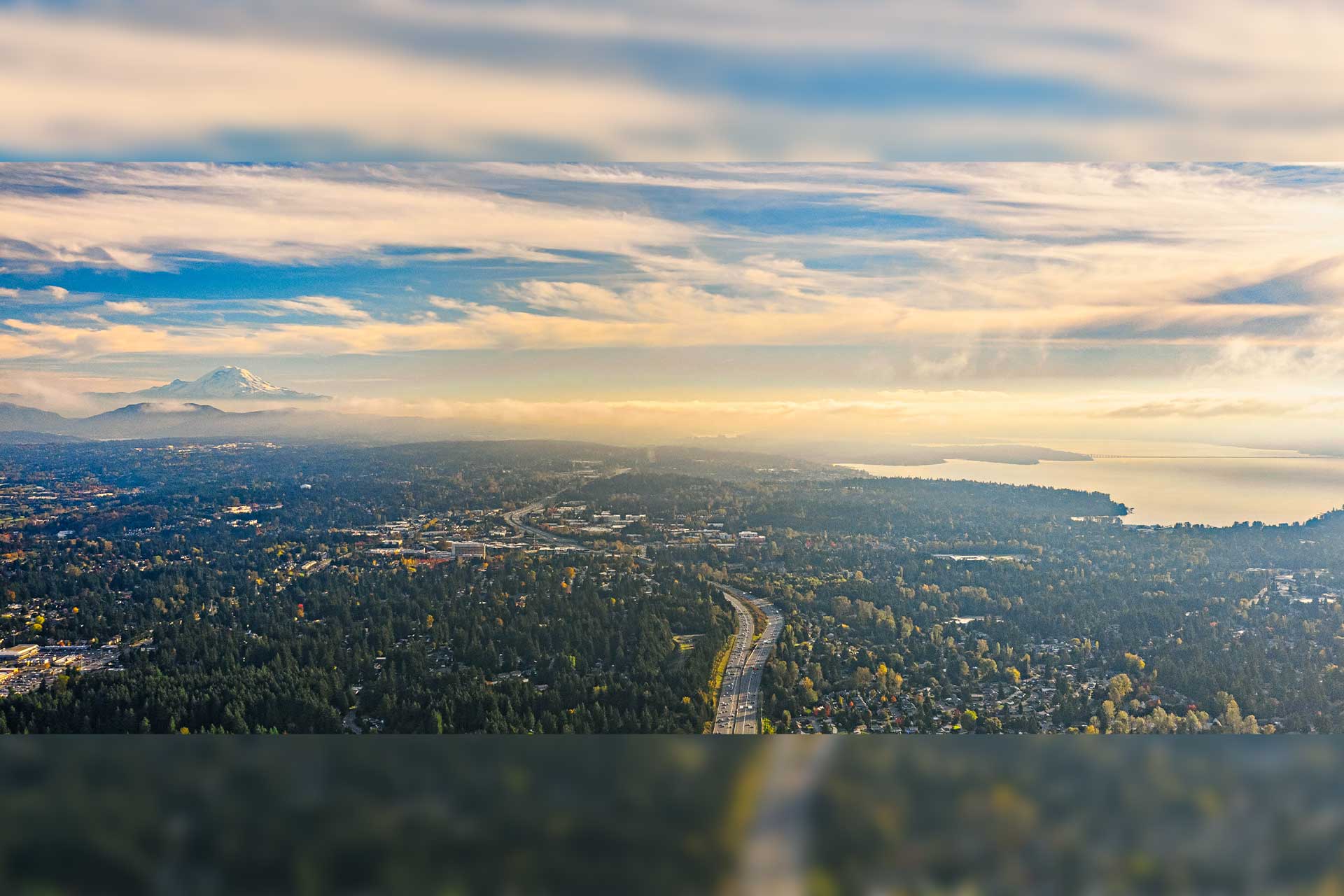 image of birdeye view of seattle