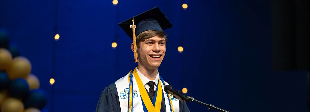 high school student graduating