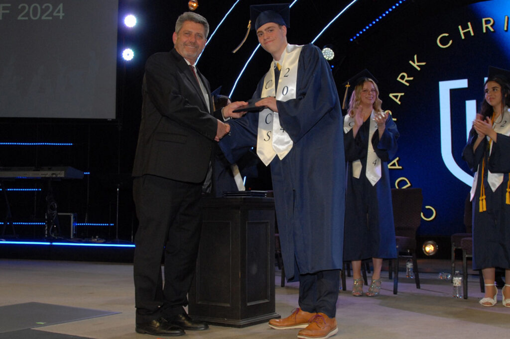 graduation with Blair Bryant, superintendent
